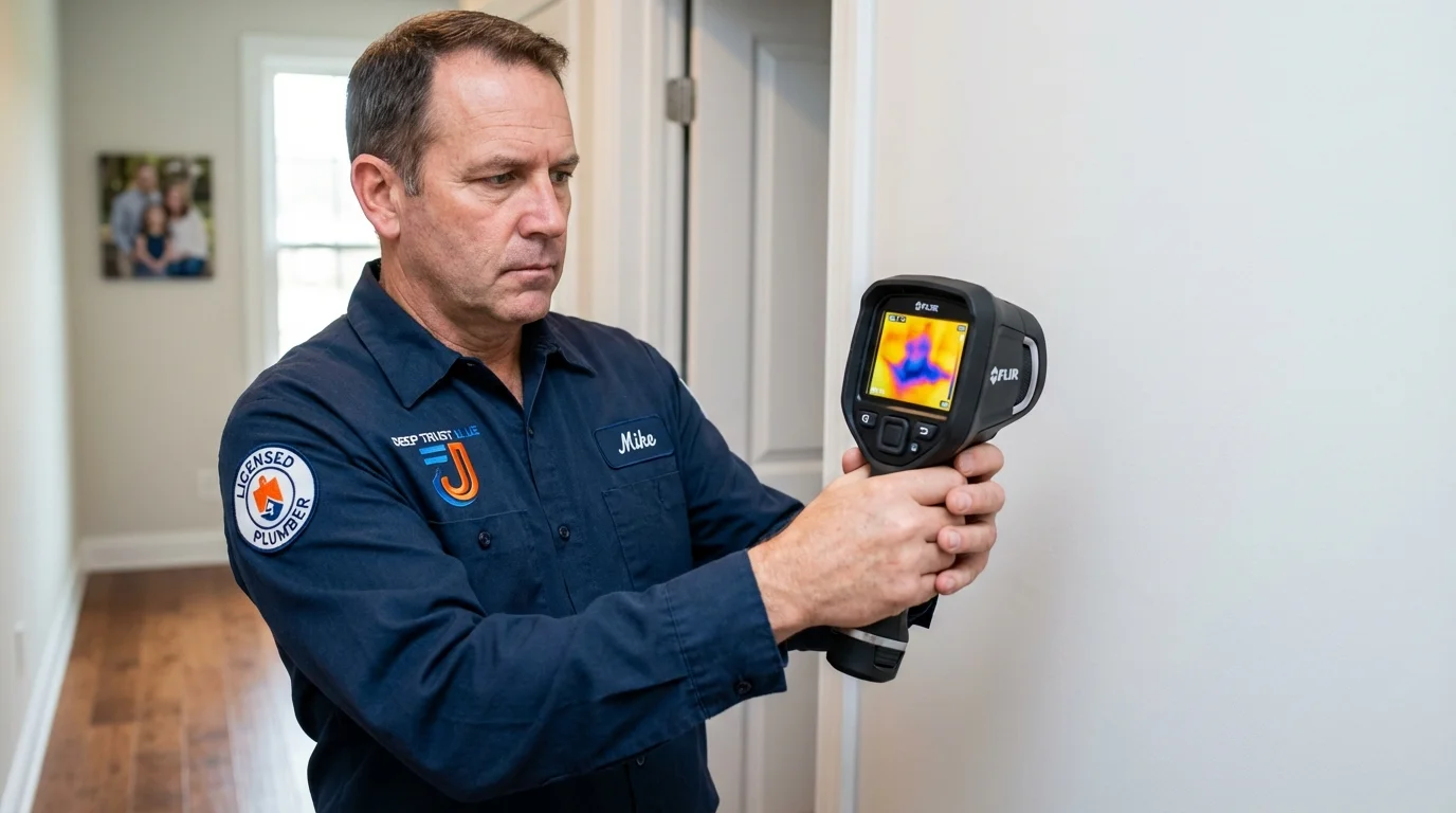 Thermal imaging leak detection by Johns Plumbing LLC in Warwick